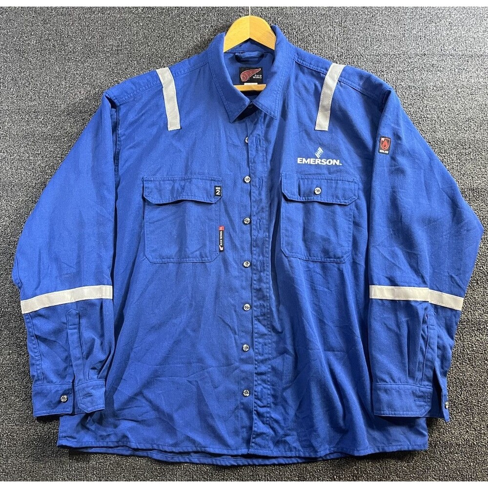 Red Wing FR Fire Resistant‎ NFPA 2112 Long-Sleeve Workwear Shirt Men's XXXL